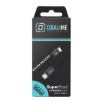 OBAL:ME Super Fast USB-C/USB-C fonott töltőkábel 100W 1m fekete