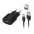 Forever TC-01 1 portos USB 2A töltő + USB-C kábel fekete