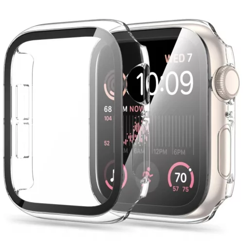 TECH-PROTECT DEFENSE360 Apple Watch 4 / 5 / 6 / SE 1 / 2 / 3 (40MM) készülékhez kijelzővédő átlátszó