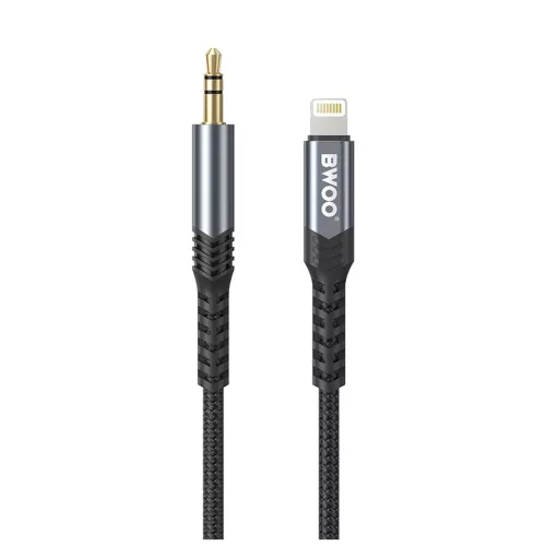 BWOO AUX kábel 3,5 mm – Lightning BO-AUX068 fekete