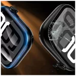 Hibrid üveg kijelzővédő TECH-PROTECT EASY SET FLEX+ 3-PACK Apple Watch 4 / 5 / 6 / SE 1 / 2 / 3 (44MM) készülékhez fekete