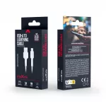 Maxlife MXUC-13 USB-A–Lightning kábel, 1,0 m, 3A, fehér