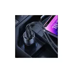 USAMS autós töltő C36 USB+USB-C 95W Fast Charge lila CC176CC02 (US-CC176)