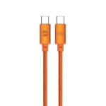 Forever Saffron USB-C-USB-C kábel 1,0 m 60W narancssárga