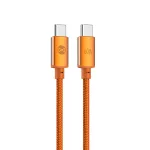 Forever Saffron USB-C-USB-C kábel 1,0 m 60W narancssárga