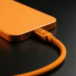 Forever Saffron USB-C-USB-C kábel 1,0 m 60W narancssárga