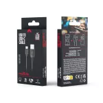 Maxlife USB–USB-C kábel 0,2 m 2A fekete