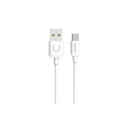   USAMS U-Turn microUSB kábel 1 m 2A MICUSBXD02 (US-SJ098) fehér