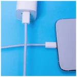 Maxlife MXUC-06 USB-C–USB-C kábel 1,0 m 20W nylon kék