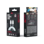 Maxlife MXUC-06 USB-C–USB-C kábel 1,0 m 20W nylon kék