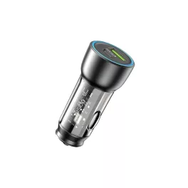 YESIDO Y49 autós töltő PD 30W QC3.0 18W USB-A+C fekete