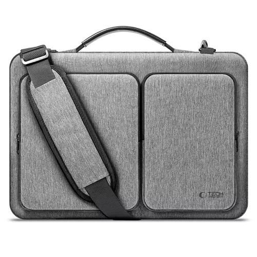 TECH-PROTECT DEFENDER 13-14 hüvelykes laptop készülékhez táska krétaszürke
