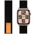 OBAL:ME textil szíj Apple Watch készülékhez 42-49mm M-L fekete/narancs