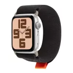 OBAL:ME textil szíj Apple Watch készülékhez 42-49mm M-L fekete/narancs