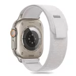 TECH-PROTECT NYLON STRIPE Apple Watch 8/9/10/11/SE/ULTRA készülékhez védőtok (44/45/46/49 MM) krétaszürke