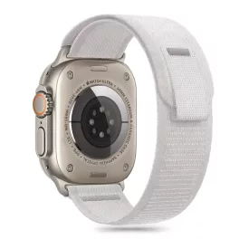   TECH-PROTECT NYLON STRIPE Apple Watch 8/9/10/11/SE/ULTRA készülékhez védőtok (44/45/46/49 MM) krétaszürke