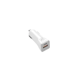   MX KAPPA autós töltő 18W PD+QC és USB-A+USB-C+C/C kábel 20W PD, fehér