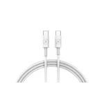 MX KAPPA autós töltő 18W PD+QC és USB-A+USB-C+C/C kábel 20W PD, fehér