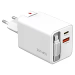 Fal töltő 4smarts Flex Jojo 65W GaN 2xUSB-C + USB-A fehér