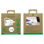 Fal töltő 4smarts Flex Jojo 65W GaN 2xUSB-C + USB-A fehér