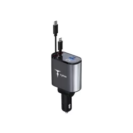 T-PHOX FLEXIT 4IN1 86W autós töltő szürke