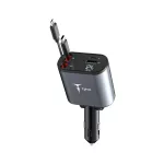 T-PHOX FLEXIT 4IN1 86W autós töltő szürke
