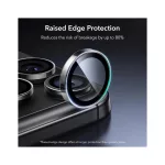 ESR ARMORITE kameravédő iPhone 14 Pro / Max, iPhone 15 Pro / Max, iPhone 16 Pro / Max, iPhone 17 Pro / Max készülékhez, átlátszó