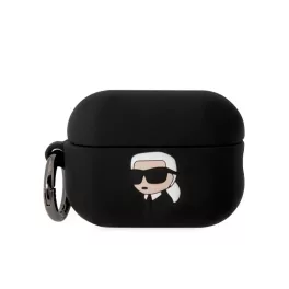   Karl Lagerfeld tok fekete KLAP2RUNIKK Airpods Pro 2 készülékhez