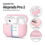 TECH-PROTECT SILICONE tok Apple AirPods Pro 1/2 készülékhez poros rózsaszín