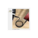 USAMS fonott kábel U41 microUSB 1 m 2 A – gyors töltés, piros (SJ393USB02, US-SJ393)