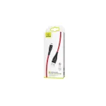 USAMS fonott kábel U41 microUSB 1 m 2 A – gyors töltés, piros (SJ393USB02, US-SJ393)