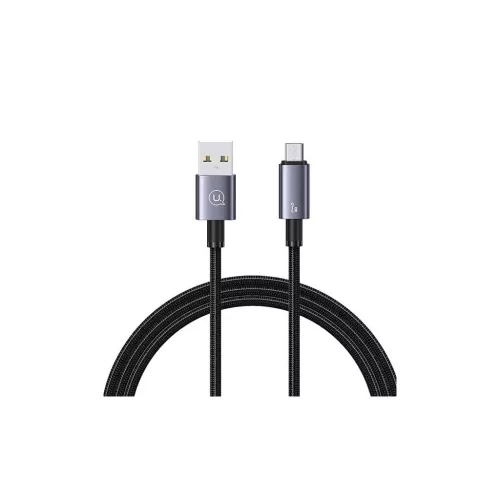 USAMS kábel USB to Micro-USB 2A 1.2m gyors töltés acél/tarnish SJ668USB01 (US-SJ668)
