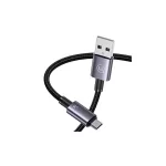 USAMS kábel USB to Micro-USB 2A 1.2m gyors töltés acél/tarnish SJ668USB01 (US-SJ668)