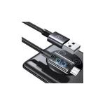 USAMS kábel USB to Micro-USB 2A 1.2m gyors töltés acél/tarnish SJ668USB01 (US-SJ668)