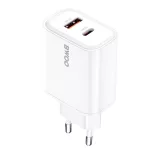 BWOO CDA207 PD 36W fali töltő 1 USB-A és 1 USB-C porttal fehér