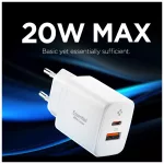 SPIGEN ESSENTIAL EE202EU 2-PORT NETWORK töltő 20W fehér