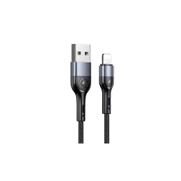   USAMS Braided U55 2A Lightning kábel 1m SJ448USB01 (US-SJ448) fekete