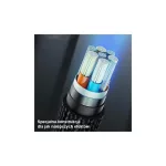 USAMS Braided U55 2A Lightning kábel 1m SJ448USB01 (US-SJ448) fekete