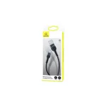 USAMS Braided U55 2A Lightning kábel 1m SJ448USB01 (US-SJ448) fekete