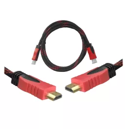 HDMI–HDMI kábel 1,5 m v1.4 piros bliszter
