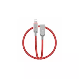   USAMS Power-off U-Sun Lightning kábel 1.9m IPYSUSB203 (US-SJ170) piros