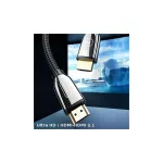 USAMS HDMI kábel – HDMI 2.1 U67 3m 8K Ultra HD SJ498HD01 (US-SJ498) fekete