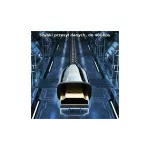 USAMS HDMI kábel – HDMI 2.1 U67 3m 8K Ultra HD SJ498HD01 (US-SJ498) fekete