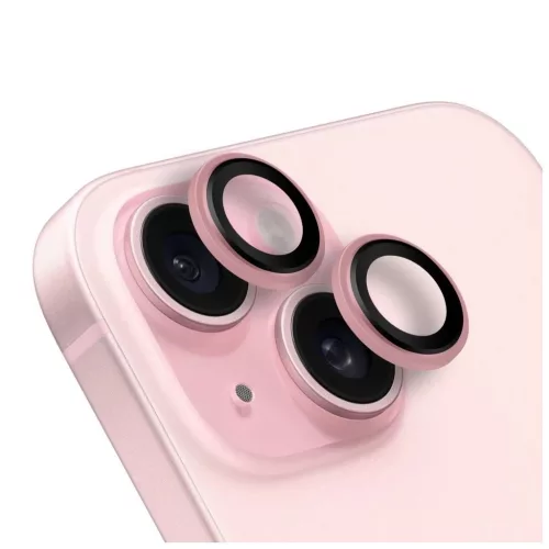 OBAL:ME lencsevédő Apple iPhone 15/15 Plus készülékhez rózsaszín