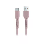 Maxlife MXUC-04 USB-USB-C kábel 1,0 m 3A rózsaszín