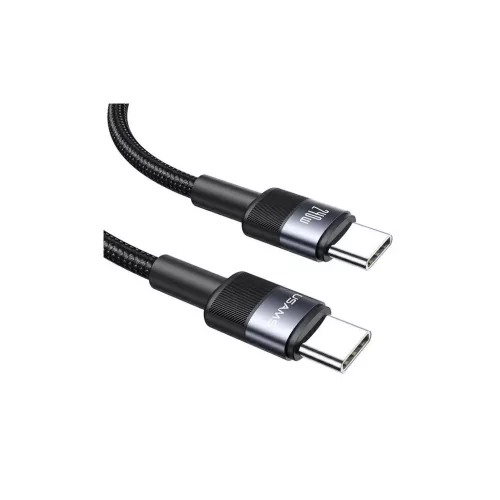 USAMS 240W USB-C/USB-C plecionált kábel 1,2 m – SY Series tarnish SJ727USB01