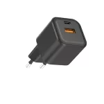 Setty falitöltő USB-A + USB-C 35W LSGaN-AC-351 fekete