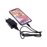 Maxlife MXTC-01 töltő 1x USB 2.1A + microUSB kábel, fekete