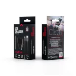 Maxlife MXTC-01 töltő 1x USB 2.1A + microUSB kábel, fekete