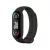 XIAOMI Mi Band 5/6/7 készülékhez szilikon szíj fekete